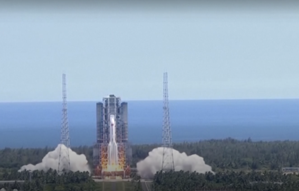 Wait Begins for Falling 23-Ton Rocket Booster After China Space Station Launch